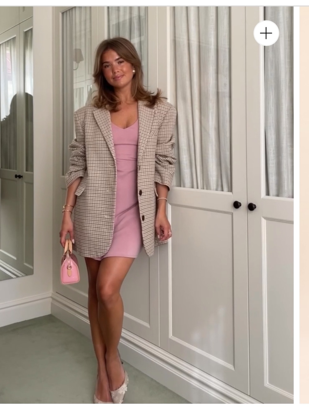 Djerf Avenue Serenade Dress Dusty Pink